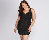 Plus Allegra Studded Cocktail Dresses